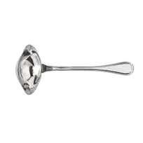 product of Libbey 492-018 Sauce Ladle, 3/4 oz Capacity, 6" Length, 18/8 Stainless Steel Louvre Design - 1/Case