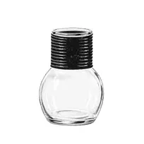 product of Libbey 5065 Server Carafe, 11.5 oz Glass, Black Band, H 4-3/4" T 2-1/8" B 2-3/8" D 3-1/4" - 24/Case