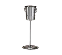product of Libbey 520814 Wine Bucket, 4 Qt, 7½" Top Dia x 8¼" H, 18/8 Stainless Steel Cooler - 6/Case