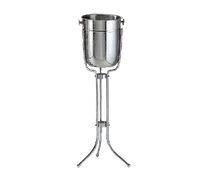 product of Libbey 520818 Wine Bucket – 8‑Quart, 9" Top x 10" Height Steel Cooler, Fits Stand 520828 - 6/Case
