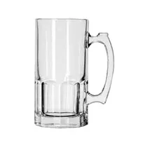 product of Libbey 5262 Super Mug Gibraltar – 34 oz Stemless Glass Stein, Clear, 8" H x 4" W x 6" D – 12/Case