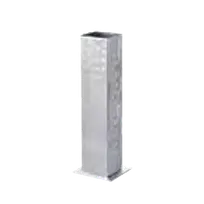product of Libbey 6701 Bud Vase - 1.75" x 1.75" x 5.25" Stainless Steel Hammered Sonoran Finish - 12/Case