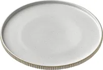product of Playground 701127191000582 Nara White Stoneware Plate, 8-1/4" Dia x 1" Wide Rim, Oven Safe - 6/Case
