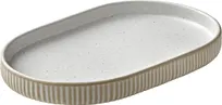 product of Playground 701206891000582 Oval China Platter, 7-1/8" x 4-3/8" x 3/4", White Ceramic, Safe - 6/Case