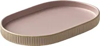 product of Playground 701206891000583 Stoneware Oval Platter 7-1/8" x 4-3/8" x 3/4" Coupe Rim Safe - 6/Case