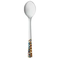 product of Reserve by Libbey 702002 Dessert Spoon, 7-1/2" Pebblestone Finish, 18/8 Stainless Steel - 12/Case