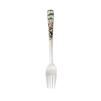 product of Reserve by Libbey 702 029 Cocktail Fork - 5 1/2" Micro-Burnt Handle, 18/8 Stainless Steel, 12/Case