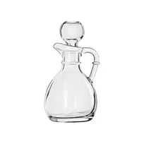 product of Libbey 75305 Oil and Vinegar Cruet Bottle - 6 Oz Glass Stopper, 4-3/8" H x 2-7/8" D - 12/Case