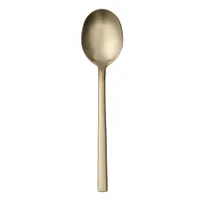 product of Libbey 763002 Dinner Spoon – 8‑1/8" Gold Finish, 18/0 Stainless Steel, 7‑8" Length - 36/Case