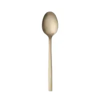 product of Libbey 763-103 Dinner Spoon – 7¼" Oval Bowl, 18/0 Stainless Steel, Satin Gold Finish - 36/Case