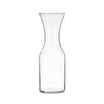 product of Libbey 795 Glass Decanter Carafe, 40 oz (33.9 oz Neck), 10¾" H x 3¾" W, Clear Glass, Safedge® Rim - 12/Case