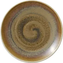 product of Heart & Soul 801122141000102 Round Porcelain Plate, 8.27" Diameter Coupe Rim, Cumin Color - 6/Case