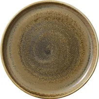 product of Heart & Soul 801182141000102 Round Porcelain Plate, 8.5" x 8.5", Flat Edge, Cumin - 6/Case