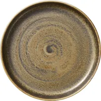 product of Heart & Soul 801192441000102 China Platter, 9.5" x 9.5" Deep Rim Porcelain, Cumin Color - 6/Case