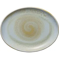 product of Heart & Soul 801223141000100 Oval Porcelain Platter 12" L x 9" W x 1.1" H Coupe Rim - 6/Case