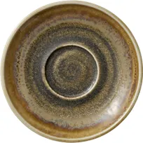 product of Heart & Soul 801693441000102 Round Porcelain Saucer, Cumin, 6.1" Diameter x 0.87" Height - 6/Case
