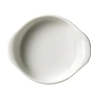 product of Libbey 840-901-001 Au Gratin Dish, 1 oz (3¼" × 2⅝" × ¾"), Round White Porcelain, Rolled Edge - 36/Case