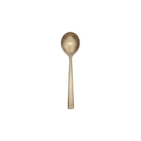 product of Reserve by Libbey 902016 Bouillon Spoon, 6-1/8" 18/10 Stainless Steel, Gold Finish - 12/Case