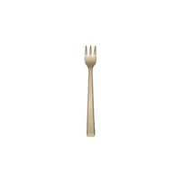 product of Reserve by Libbey 902-029 Cocktail Oyster Fork, 5" 18/10 Stainless Steel, Gold Finish - 12/Case