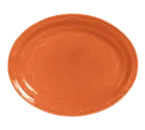 product of Libbey 903034008 China Platter Oval 11½" x 9¼" Porcelain Cantina® Pattern Rimmed - 12/Case