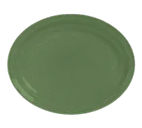 product of Libbey 903035008 Oval Platter, 11-5/8" x 9-1/4" Porcelain Sage Cantina® Rimmed - 12/Case