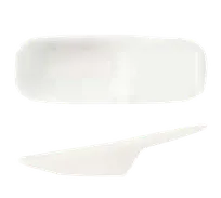 product of Libbey 905356009 Soup Spoon, 3/4 oz, 4" Porcelain, White Royal Rideau™ Slenda® Pattern - 36/Case