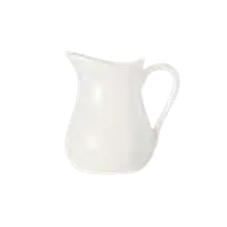 product of Libbey 905356907 Creamer Pitcher, 3 Oz, 3¼" Dia x 3¼" H, Porcelain Rideau™ Loop Handle - 24/Case