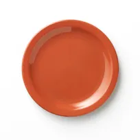 product of Libbey 906045010 - 9" Round Melamine Plate, Cayenne Red, Cantina Pattern, NSF Certified - 12/Case