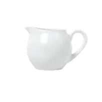 product of Libbey 911194034 Creamer Pitcher, 5.5 oz, 4"x2.75" Aluma White Porcelain with Handle - 24/Case