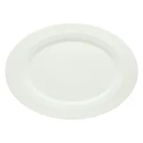 product of Schonwald 9122034 Oval China Platter, 13-3/8" x 9-3/4", BoneWhite Porcelain, Rimmed - 6/Case