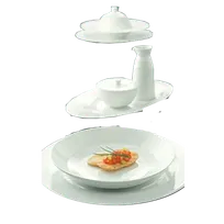 product of Schonwald 9126428 Cloche Plate Lid, 3 1/2" Height, Porcelain, BoneWhite Allure Finish - 1/Case
