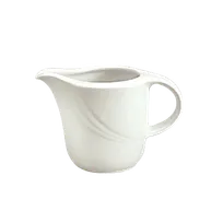 product of Schonwald 9184715 Creamer Pitcher, 5 oz, Porcelain Donna Pattern, White, With Handle - 12/Case