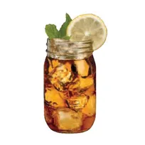 product of Libbey 92103 Mason Jar Glass - 16 oz Drinking Jar, 5¼" H x 2⅝" T x 2½" B x 3⅛" D - 12/Case