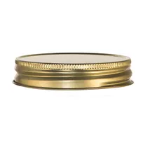 product of Libbey 92136 Gold Metal Jar Lid, 3" Dia. x 5/8" H, Plastisol Liner, Fits 16 Oz. Jars, 72/Case