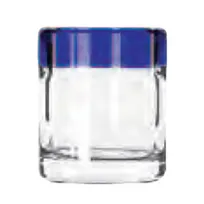product of Libbey 92311 Shot Glass – 2.5 oz Glass, Cobalt Blue Rim, 2⅜" H x 2" T, Dishwasher Safe - 24/Case