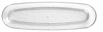 product of Libbey 92395 Snack Tray – 13" x 4" Oblong Tritan, Dishwasher Safe, BPA‑Free - 6/Case