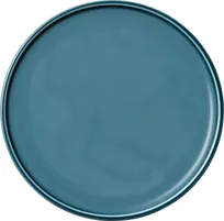 product of Playground 9251224E - 9"3/8 Round Porcelain Plate, Coupe Rim, Petrol Blue, Dishwasher Safe - 6/Case