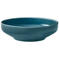 product of Playground 9256615E - 16 oz Round Porcelain Bowl 5" Dia x 2-1/8" H Petrol Blue - 3/Case
