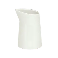 product of Schonwald 9394615 Creamer Pitcher, 5 oz (2 1/2" Diameter) Porcelain, White Grace Pattern - 12/Case