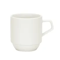 product of Schonwald 9405528 - 9.5oz Stackable Porcelain China Mug, Continental White, Fully Vitrified - 6/Case