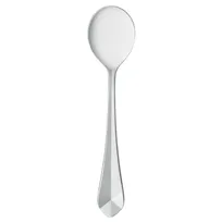 product of Reserve by Libbey 945016 - Bouillon Spoon, 6 1/2" Faceted, 18/10 Stainless Steel Finish - 12/Case