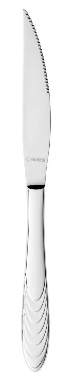 product of Reserve By Libbey 950 2762 - 9-5/8" Serrated Steak Knife, 13/0 Blade, 18/10 Handle, Finish - 12/Case