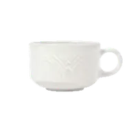 product of Reserve by Libbey 950041113 - 7 oz Cup, 4"-3/8 Dia x 2"-1/4 H, Stackable Porcelain - 36/Case