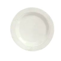 product of Reserve by Libbey 950041521 - 7"-3/8 Medium Rim Porcelain Plate, Café Royal Finish - 36/Case