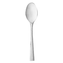 product of Reserve by Libbey 953002 Dessert Spoon - 7-3/8" Hammered Finish, 18/10 Stainless Steel - 12/Case