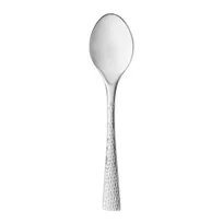 product of Reserve by Libbey 953007 Demitasse Spoon, 4-1/4" Hammered Finish, 18/10 Stainless Steel, 4.25" - 12/Case