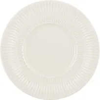 product of Schonwald 9820066 - 6 1/4" Round Porcelain Plate, Flat Embossed Rim, Vibes, 6 1/4" Diameter - 12/Case