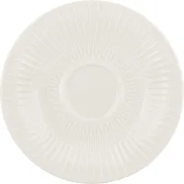 product of Schonwald 9826958 AD Round Porcelain Saucer, 5-1/8" Dia x 3/4" H, Embossed Vibes Design - 12/Case