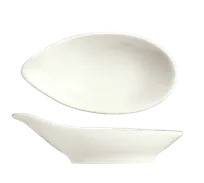 product of Reserve By Libbey 987659353 - Oval Porcelain Bowl, 1 oz (4" x 2" x 1-1/8"), Silk Finish - 36/Case