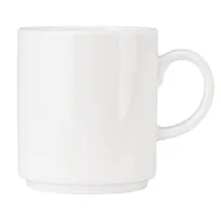 product of Libbey 999023572 - 12‑Ounce Porcelain China Mug, White, Stackable, 3‑3/4" H, Glazed - 36/Case
